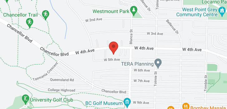 map of 4738 W 4TH AVENUE